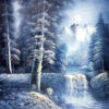 nepal blue forest portrait