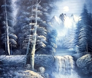 nepal blue forest portrait