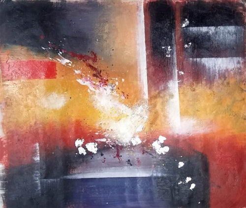 Abstract white spachtel 1