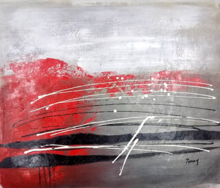 Abstract red and white stripes