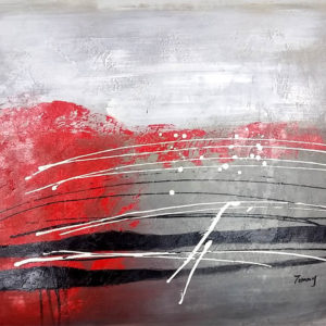 Abstract red and white stripes